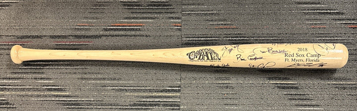 2018 Red Sox Fantasy Camp Signed Baseball Bat Campbell Lyons Stanley Bell Etc.