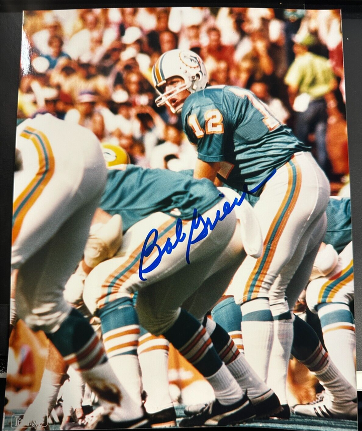 Bob Griese Autographed Miami Dolphins 8x10 Photo HOF NFL