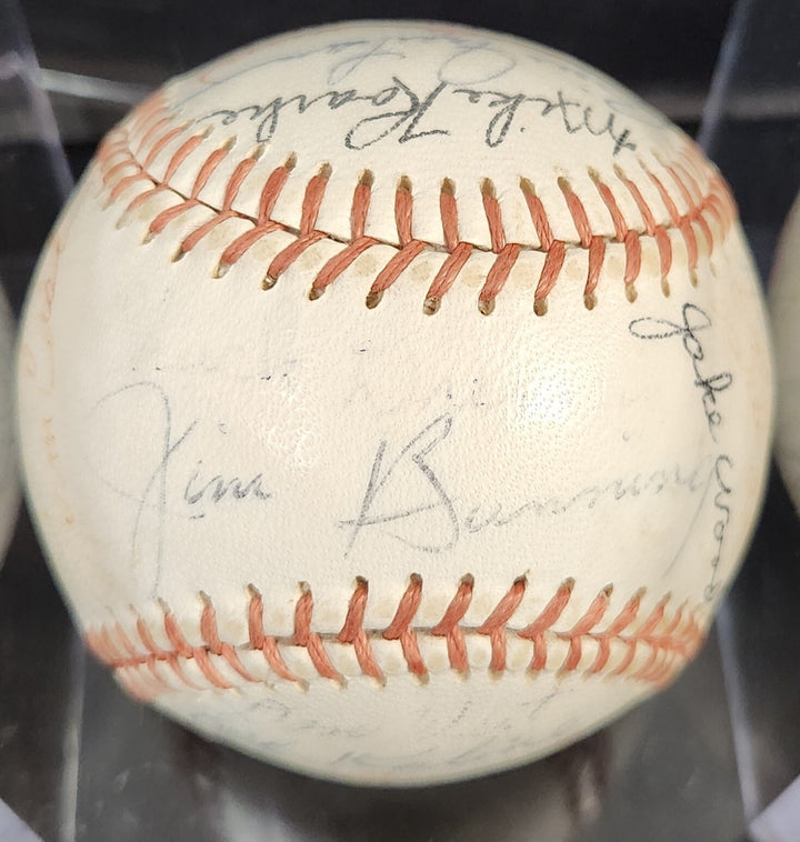 1963 Detroit Tigers Team Signed Detroit Tigers Baseball Kaline Bunning HOF COA
