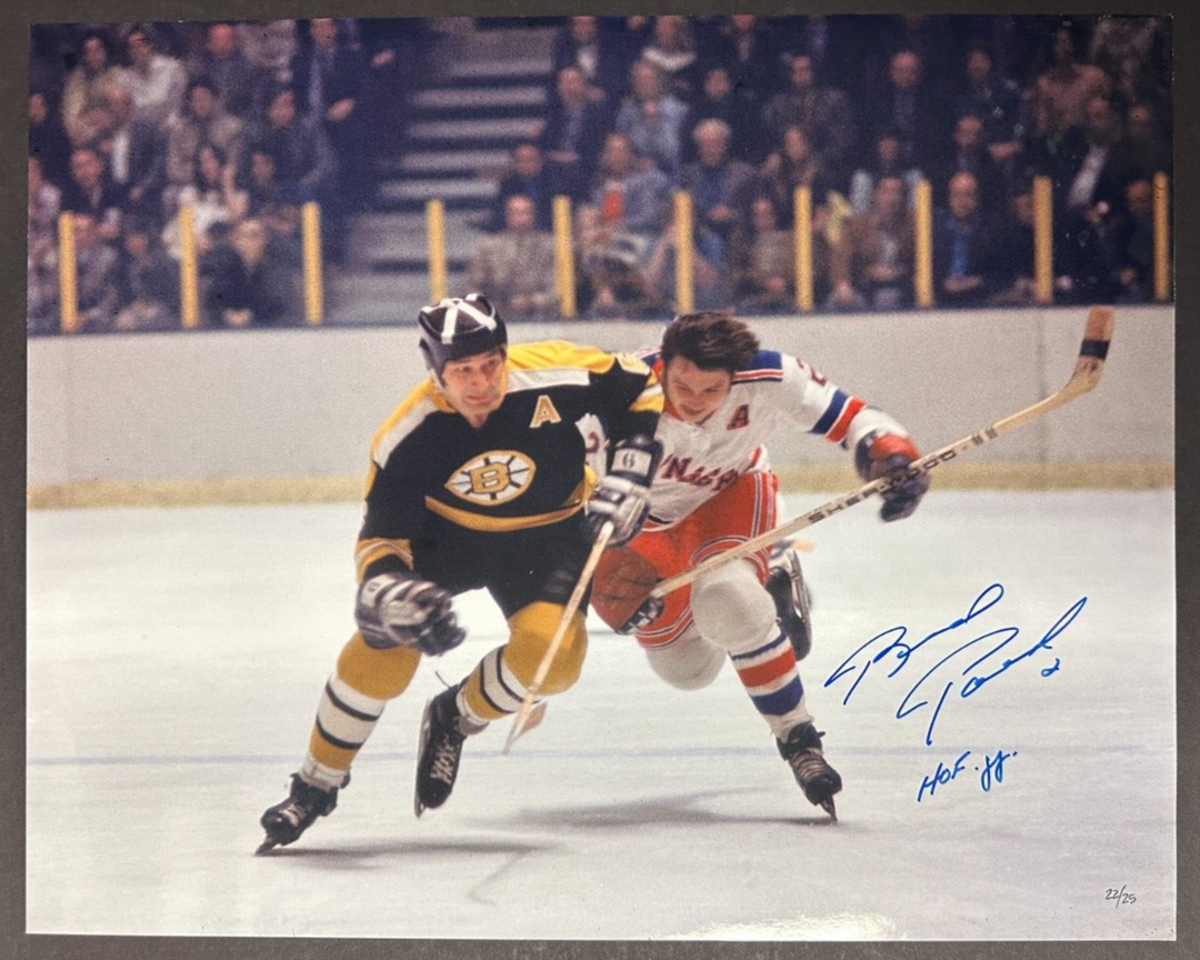 Brad Park Autographed New York Rangers 16x20 Photo W/ HOF 88