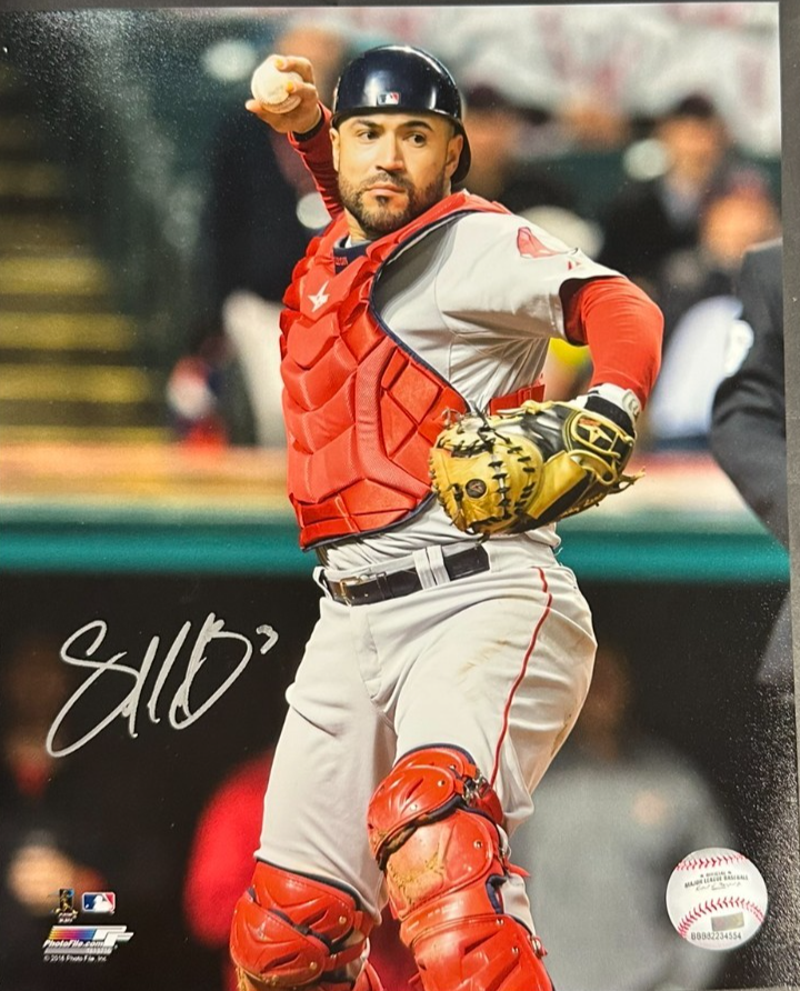 Sandy Leon Autographed Boston Red Sox 8x10 Photo