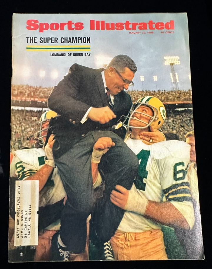 Vince Lombardi Sports Illustrated SI Full Magazine January 1968 Packers