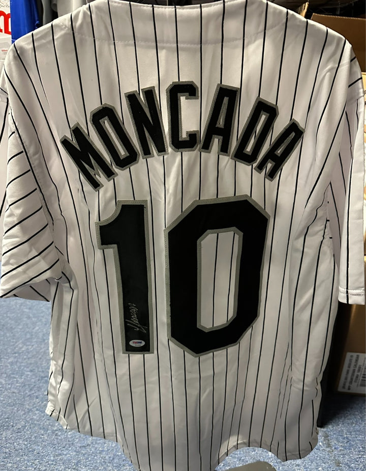 Yoan Moncada Autographed Chicago White Sox Replica Jersey PSA/DNA