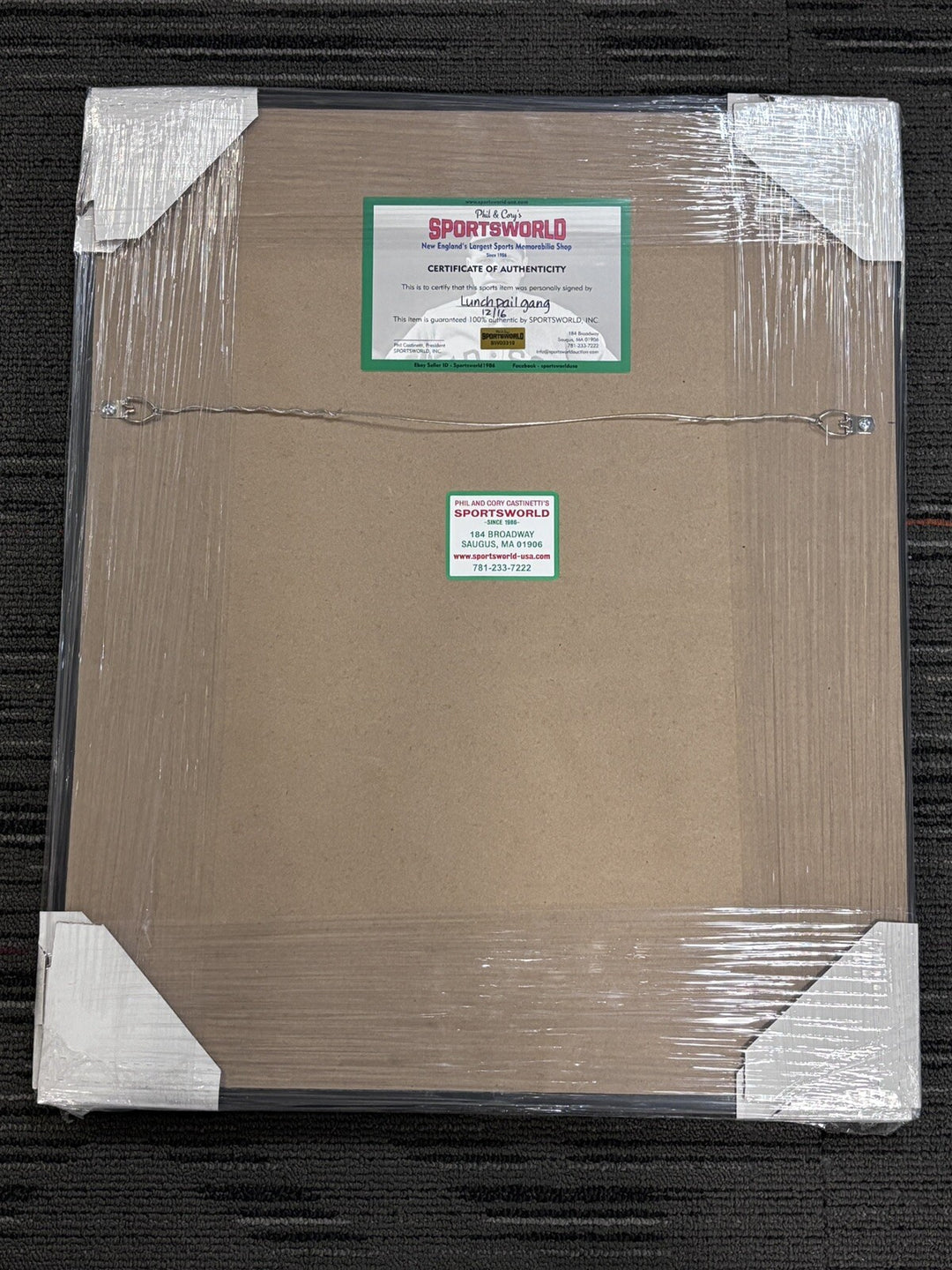 1977-85 Lunch Pail Gang Bruins Signed Jonathan O'Reilly Wensink Middleton 12/16