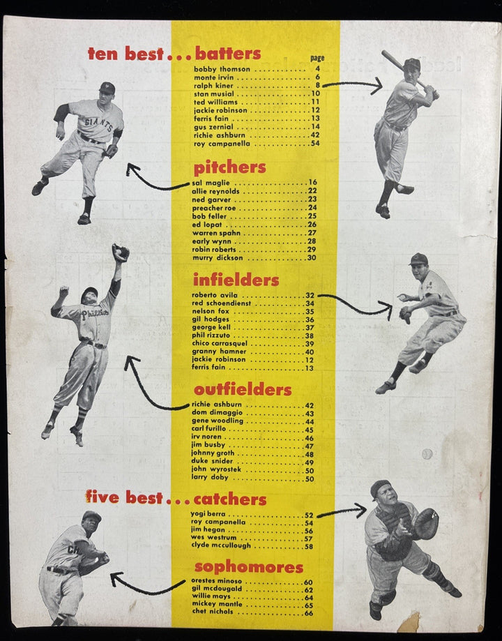 1952 Dell Baseball Stars magazine Bobby Thomson New York Giants