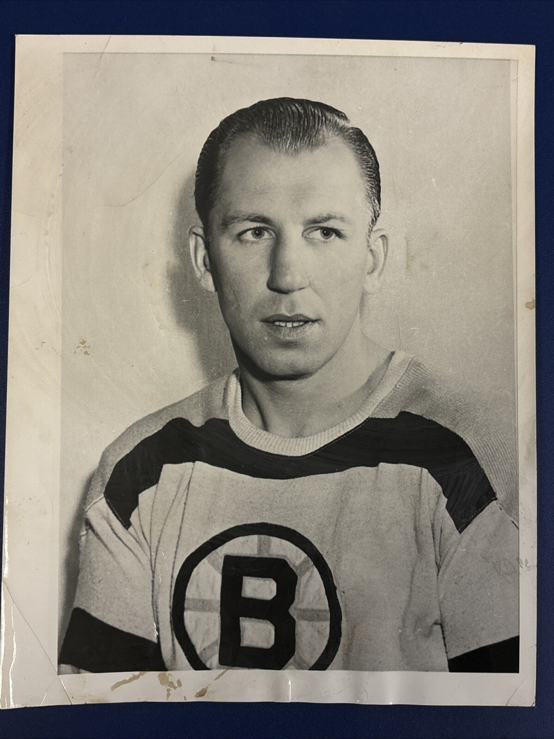 1950’s Joe Klukay Original Boston Bruins Associated Press Wire Photo 7x9