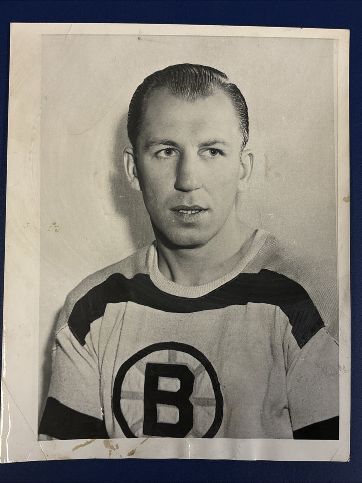 1950’s Joe Klukay Original Boston Bruins Associated Press Wire Photo 7x9