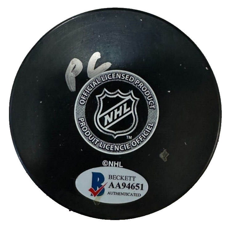 Peter Chiarelli Autographed Boston Bruins Hockey Puck BAS