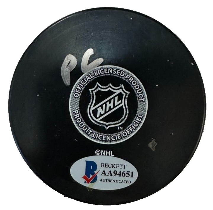 Peter Chiarelli Autographed Boston Bruins Hockey Puck BAS