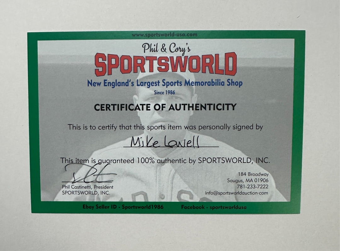 Mike Lowell Autographed 2007 World Series 16x20 Photo Framed W/ MVP Insc