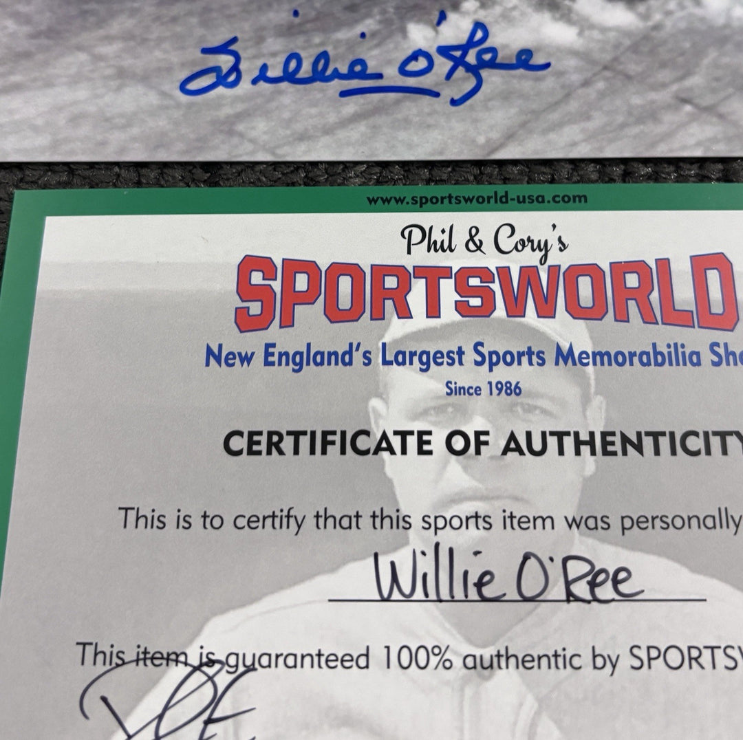 Willie O’Ree Signed 16x20 Sportsworld COA Boston Bruins
