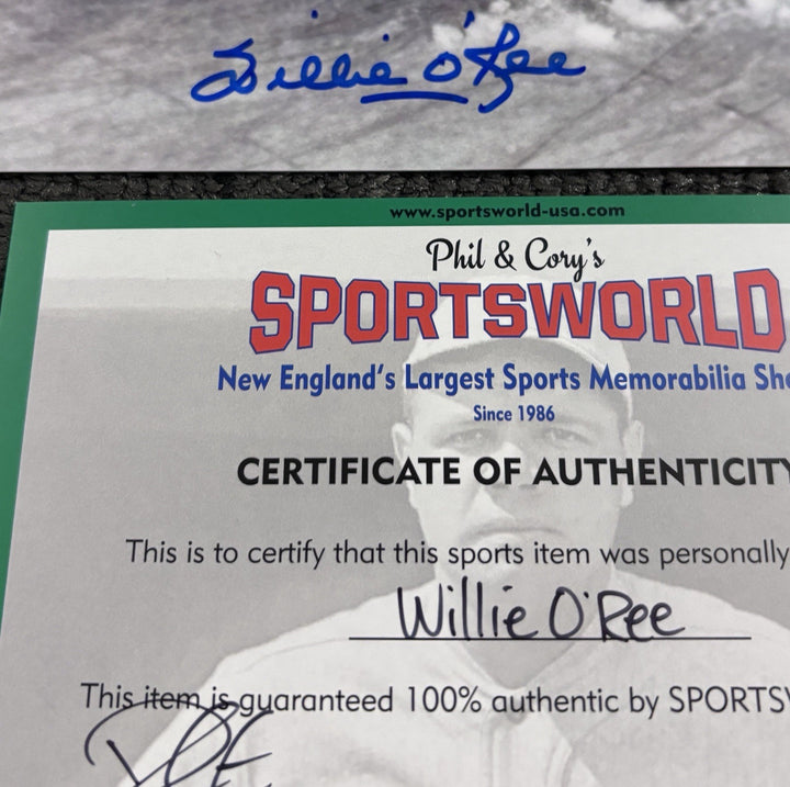Willie O’Ree Signed 16x20 Sportsworld COA Boston Bruins
