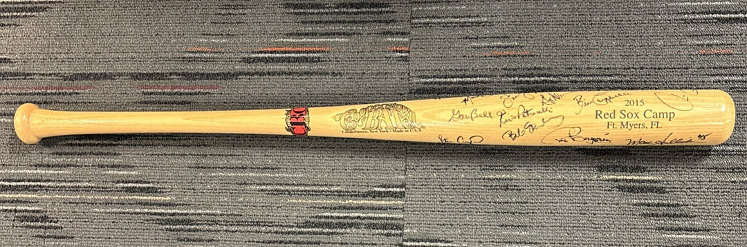 2015 Red Sox Fantasy Camp Signed Baseball Bat Campbell Petrocelli Barrett Etc.