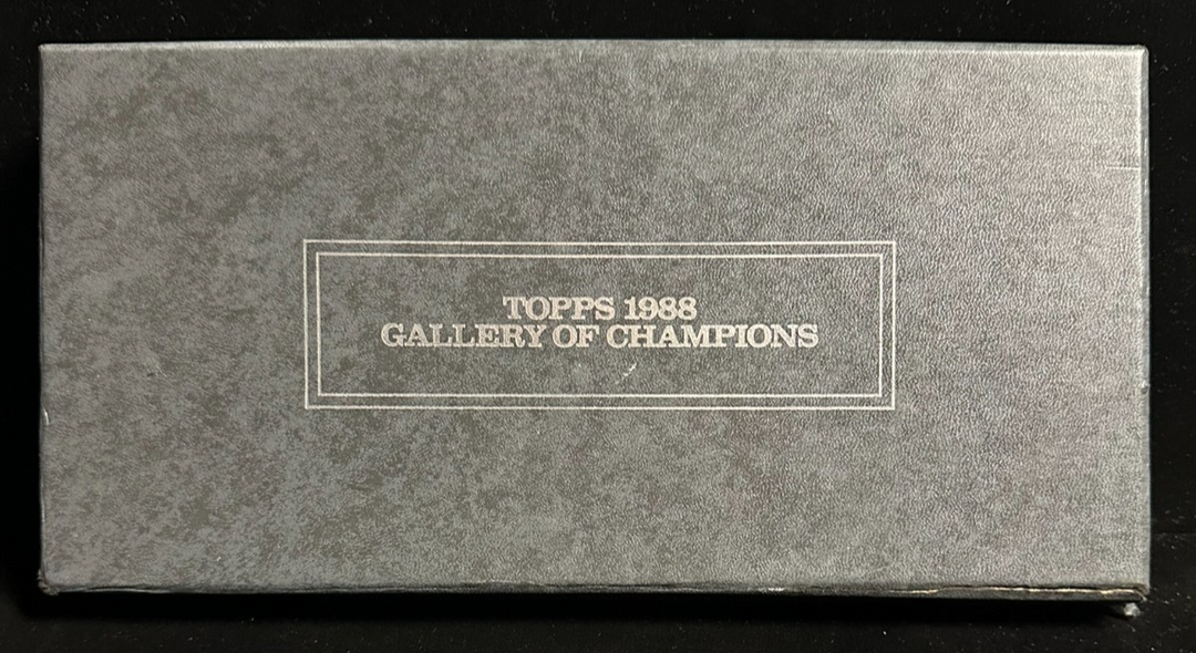 1988 Topps Gallery of Champions Baseball Set 12 Aluminum Replicas & Display Case