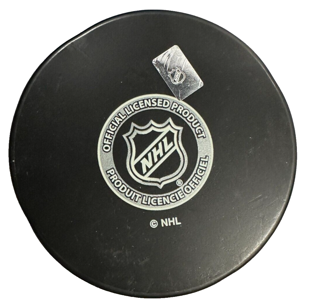 Ed Chadwick Autographed Boston Bruins Hockey Puck NHL