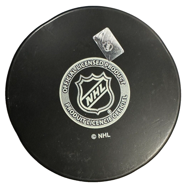 Ed Chadwick Autographed Boston Bruins Hockey Puck NHL