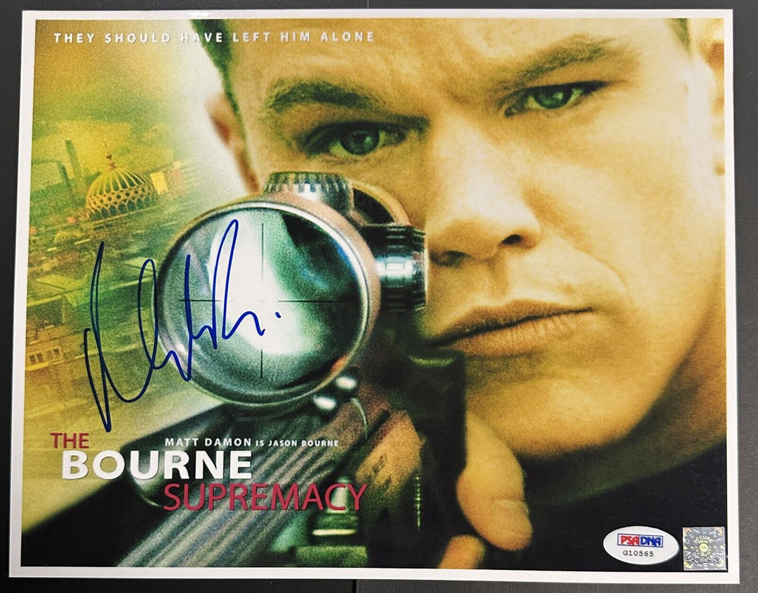 Matt Damon Autographed The Bourne Supremacy 8x10 Photo PSA/DNA