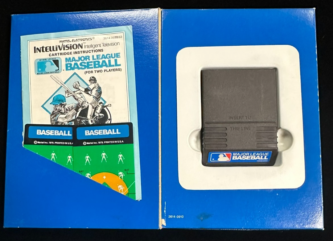 1979 Intellivision MLB Baseball Game W/ Inlays, Manual & Original Box