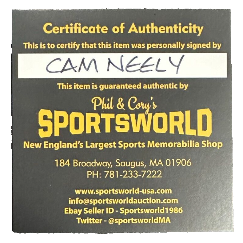 Cam Neely Autographed Boston Bruins Hockey Puck NHL