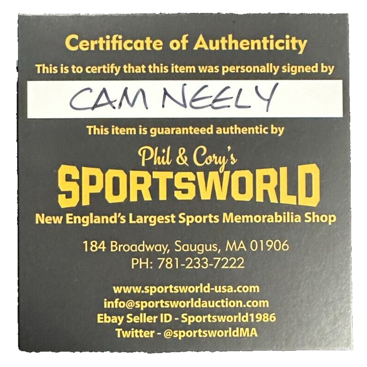 Cam Neely Autographed Boston Bruins Hockey Puck NHL