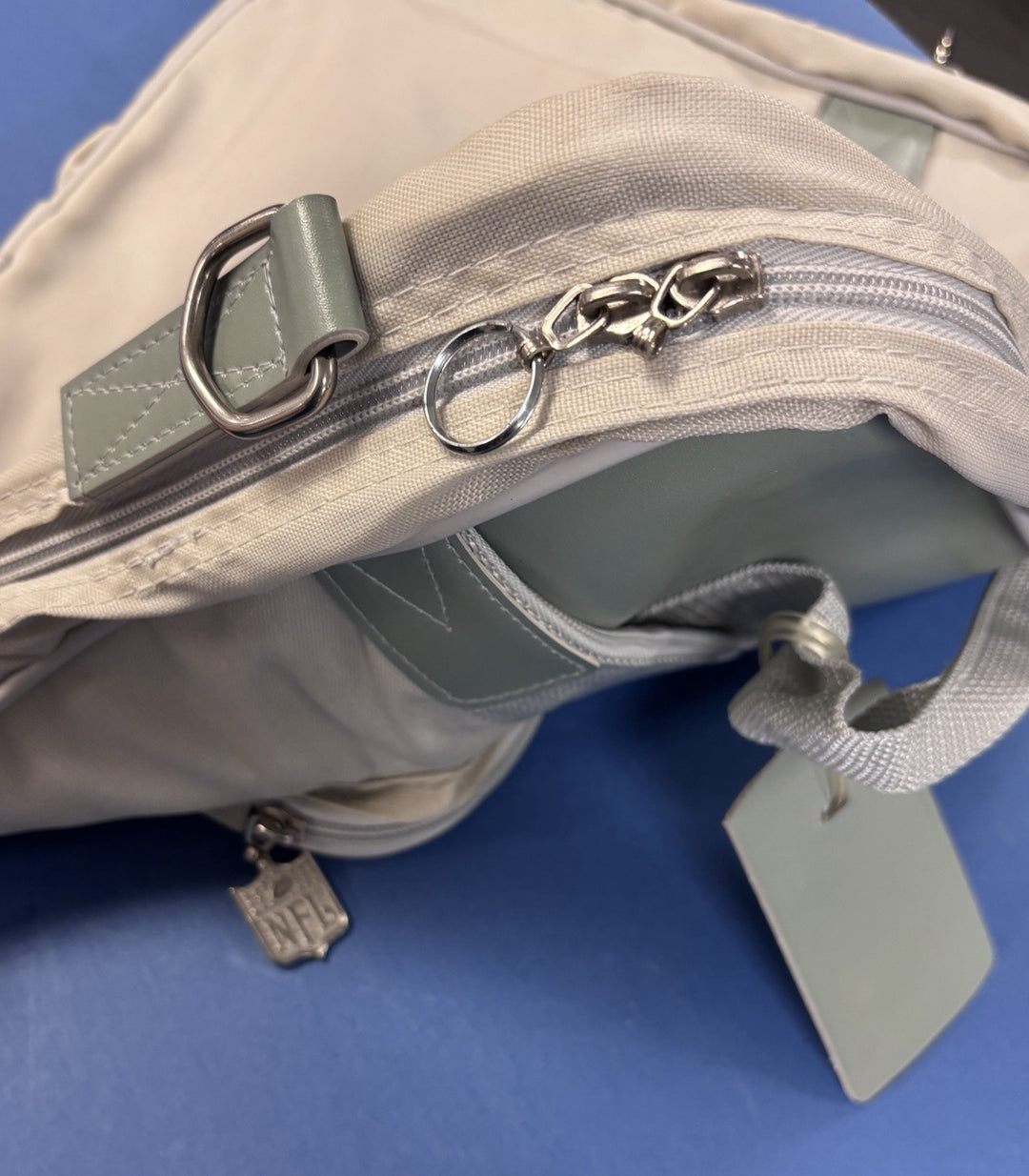 1991 Super Bowl XXV Buffalo Bills Genuine Media Bag Tote Bag Gray Zweigle 16"