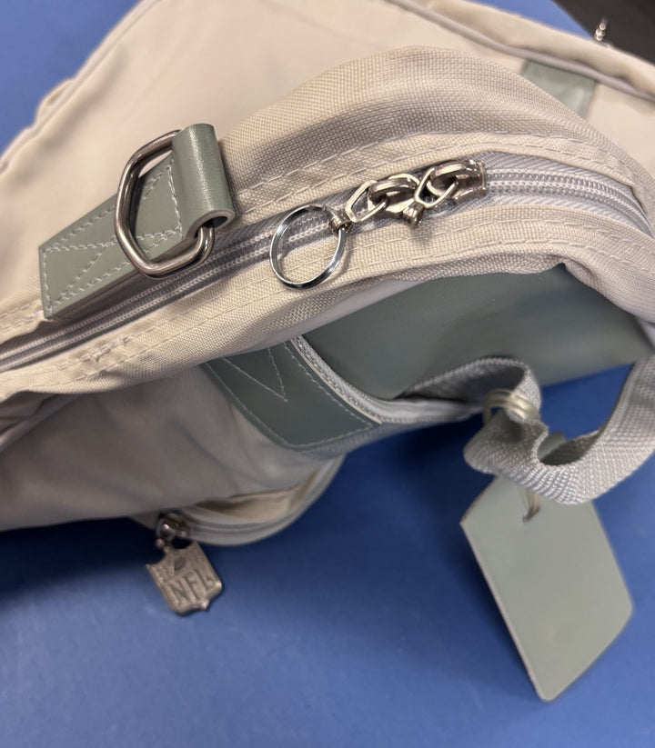 1991 Super Bowl XXV Buffalo Bills Genuine Media Bag Tote Bag Gray Zweigle 16"