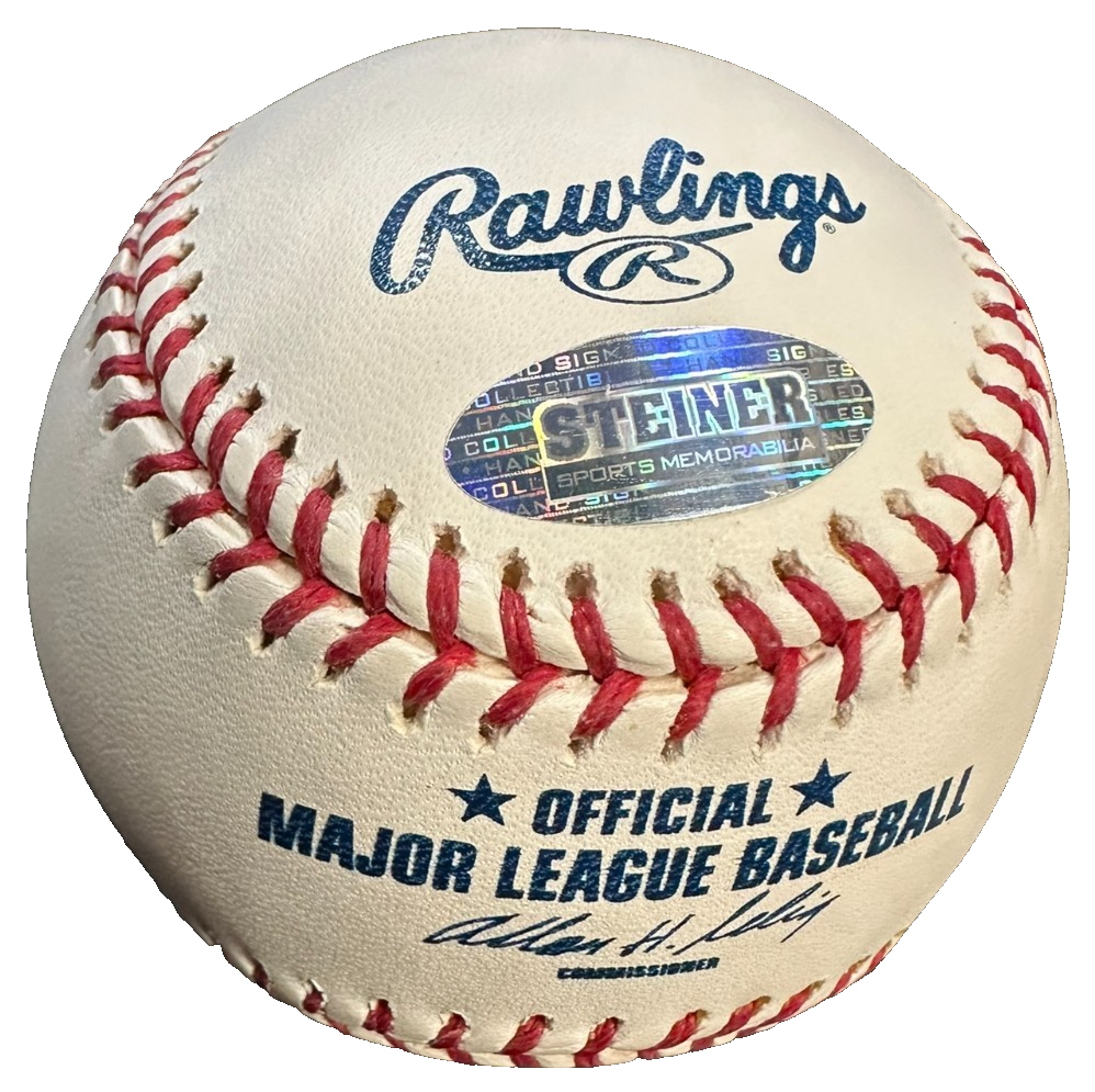 Joe Pepitone Autographed Official Major League Baseball Yankees Steiner