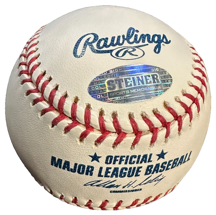 Joe Pepitone Autographed Official Major League Baseball Yankees Steiner