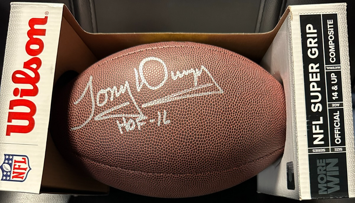 Tony Dungy Autographed Wilson NFL Super Grip Football W/ HOF 16
