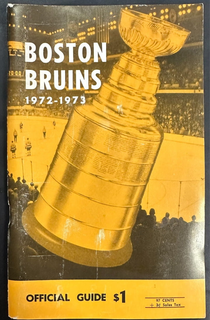 Vintage 1972-73 Boston Bruins Official Press & Media Guide NHL
