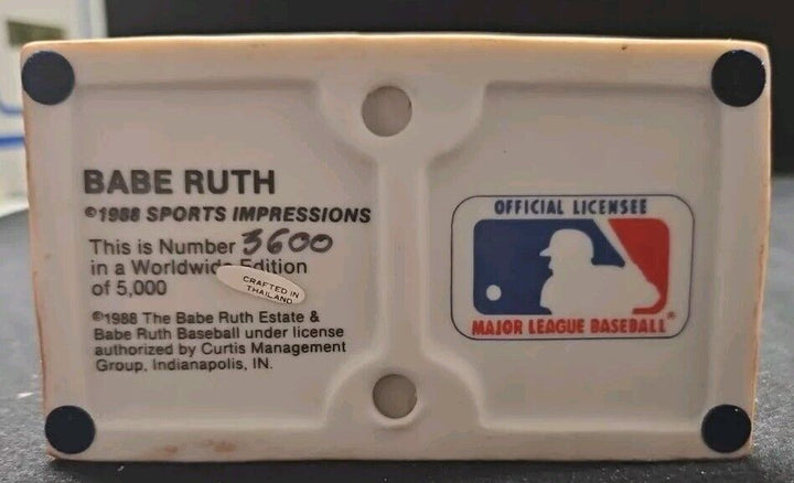 1988 Babe Ruth Limited Edition Sports Impressions 8" Figurine #3600 Yankees HOF