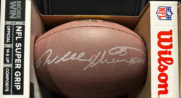 Randall McDaniel Autographed Wilson NFL Football W/ HOF 2009 Vikings
