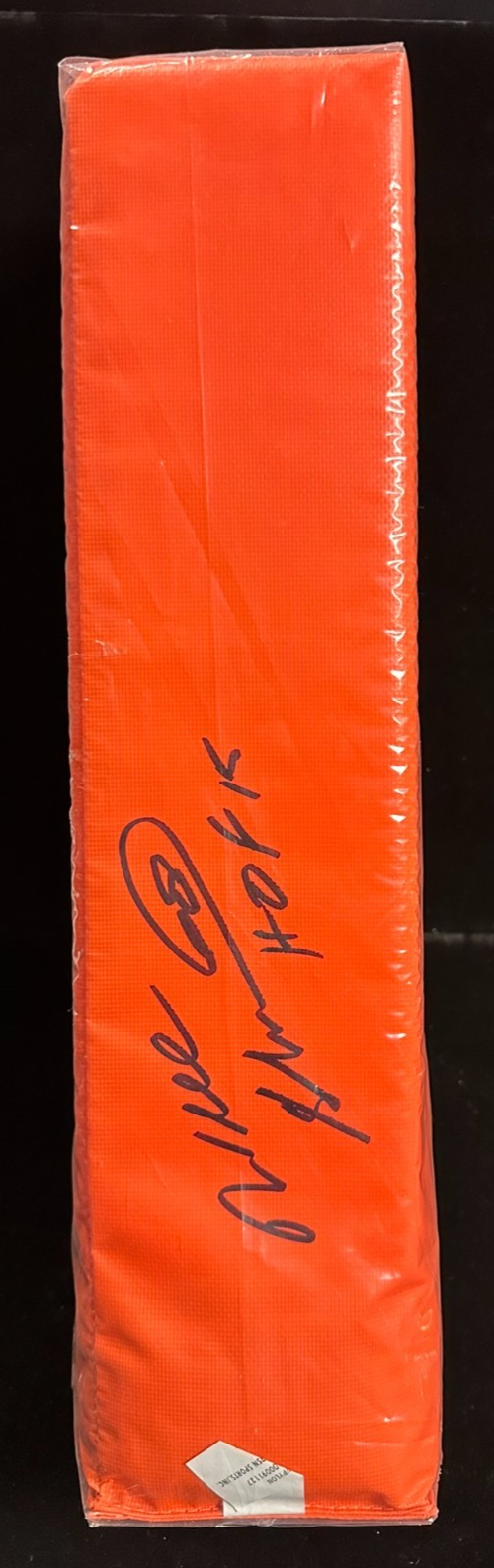 Will Shields Autographed Endzone Football Pylon W/HOF 15 Chiefs