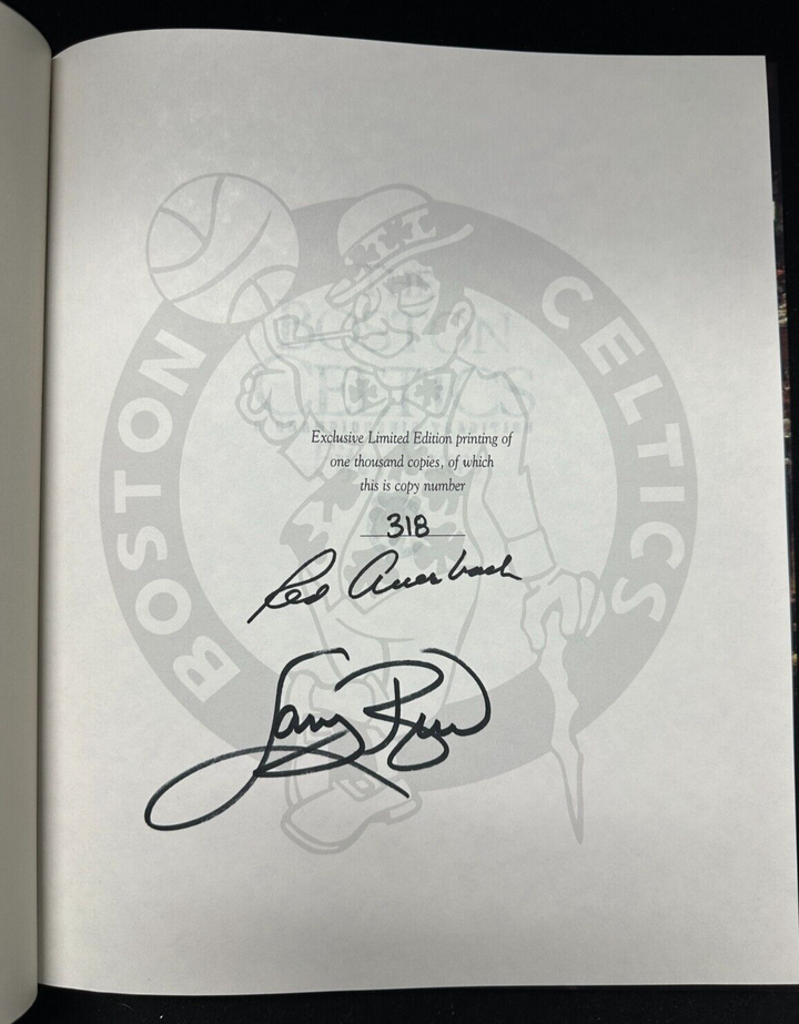 Larry Bird & Red Auerbach Autographed Boston Celtics 50th Anniversary Book #318