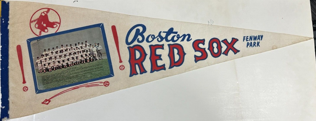 1967 Boston Red Sox American League Champions Team Photo Felt Pennant