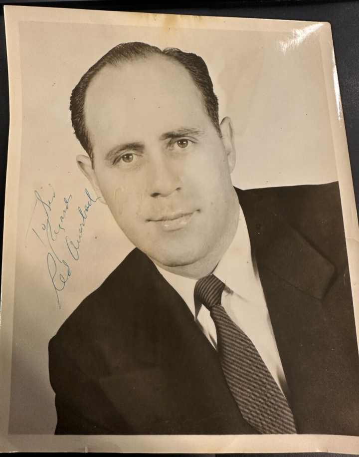 Vintage 1950's Red Auerbach Autographed Boston Celtics 8x10 Photo HOF