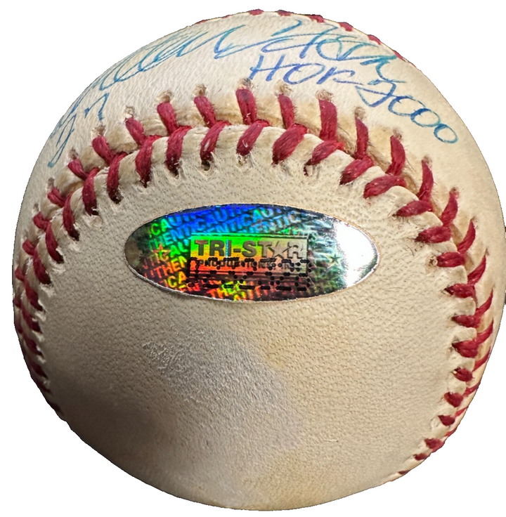 Carlton Fisk Autographed OML Baseball W/ HOF 2000 Insc Red Sox White Sox TriStar