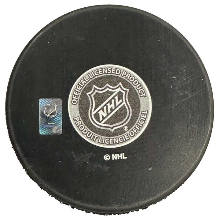 Harry Sinden Autographed Boston Bruins 100th Anniversary Puck NHL