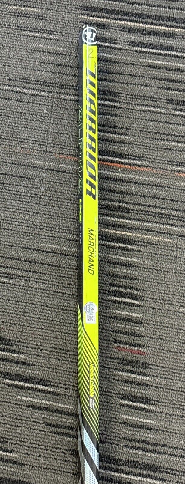 Brad Marchand Signed Game Used Warrior Stick Beckett Hologram Boston Bruins