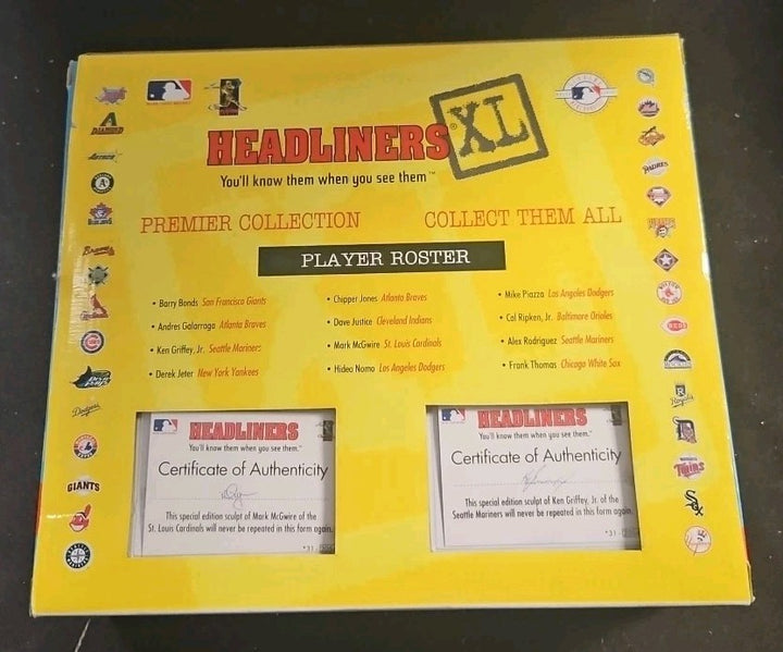 1998 MLB Home Run Headliners XL Mark McGuire & Ken Griffey Jr. NIB