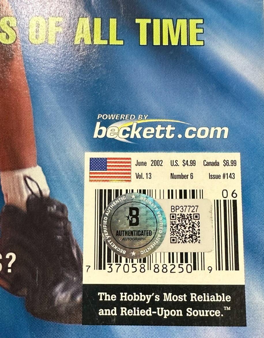 Paul Pierce Autographed June 2002 Beckett Basketball Boston Celtics HOF BAS