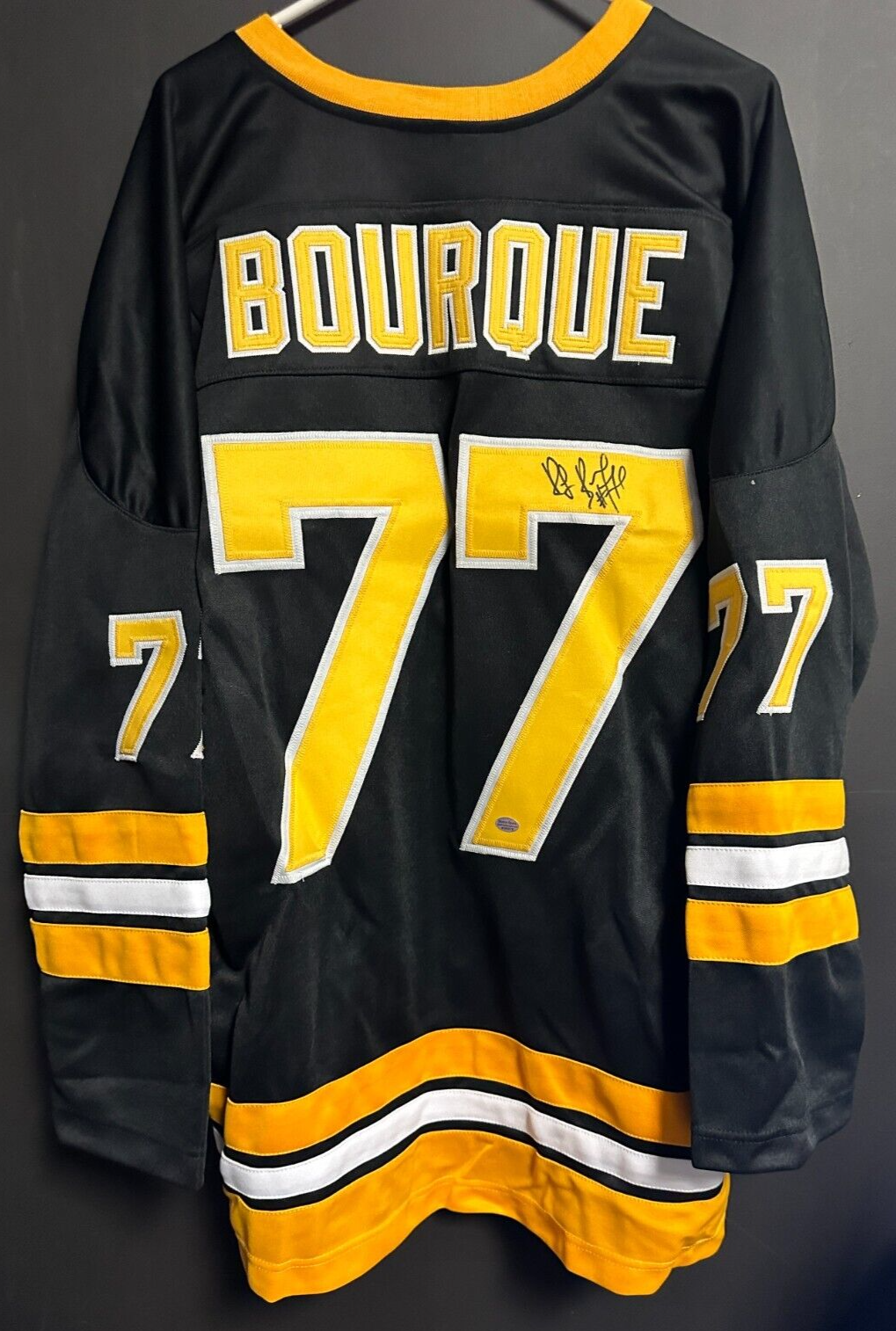 Ray Bourque Autographed Boston Bruins Replica Jersey HOF