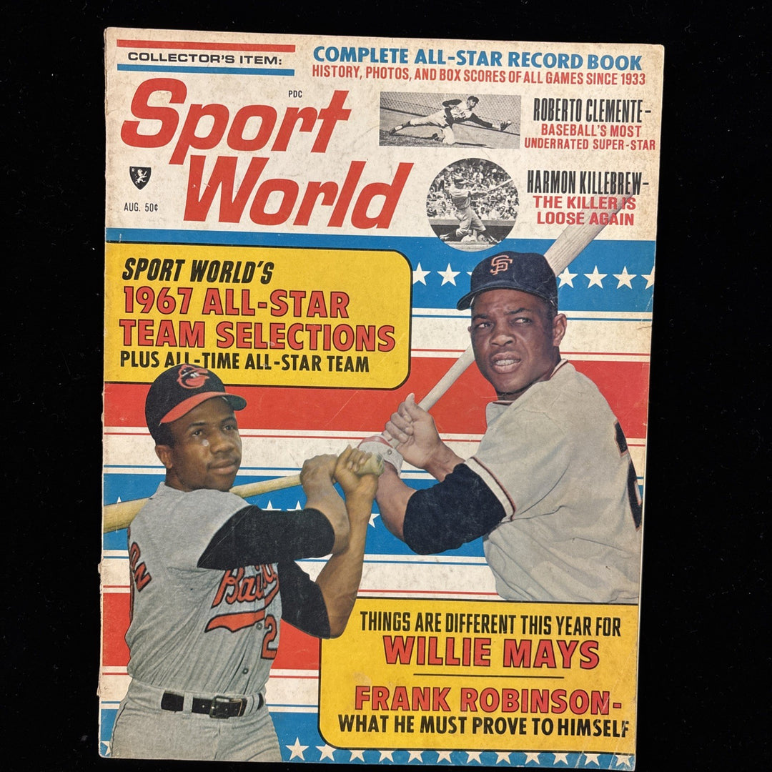 August 1967 Sport World Magazine WILLIE MAYS & FRANK ROBINSON