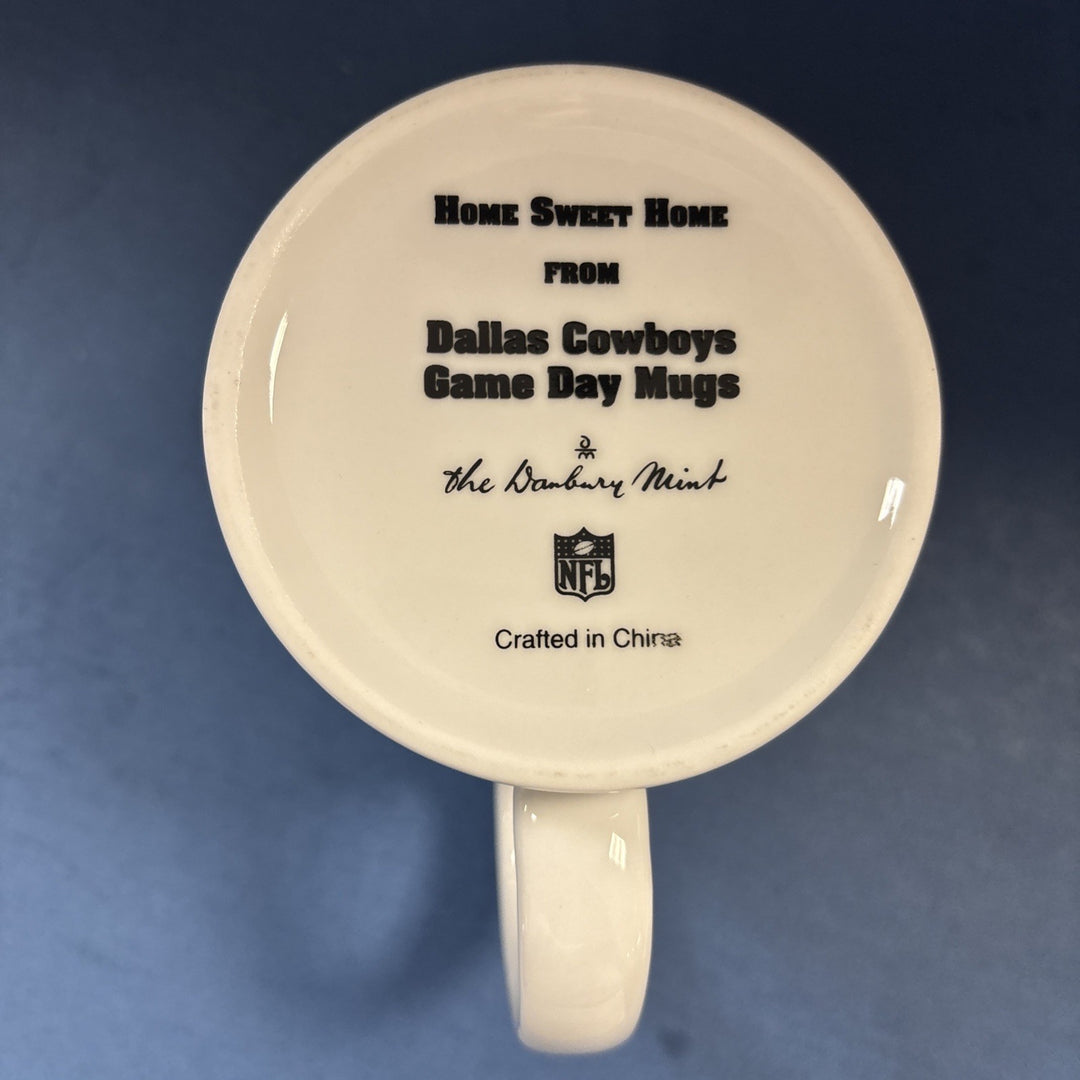 The Danbury Mint Dallas Cowboys Game Day Mug Home Sweet Home
