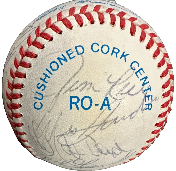 1988 Boston Red Sox Team Autographed Baseball Clemens Boggs Rice Smith