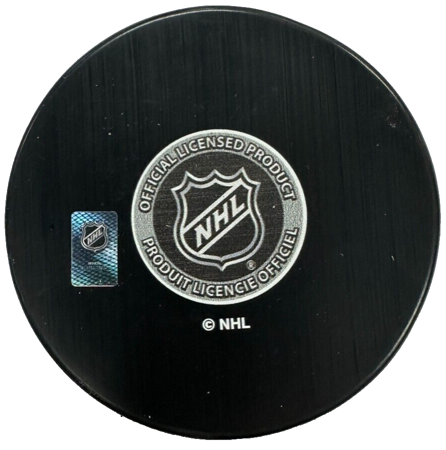 Bobby Carpenter Autographed Boston Bruins 100th Anniversary Hockey Puck NHL