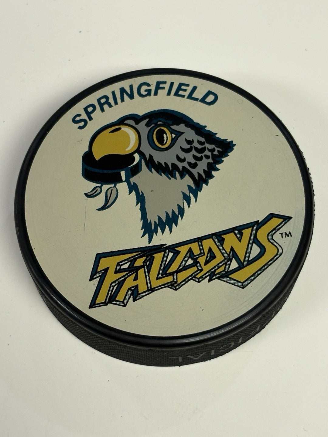 Vintage AHL Springfield Falcons Official Hockey Puck