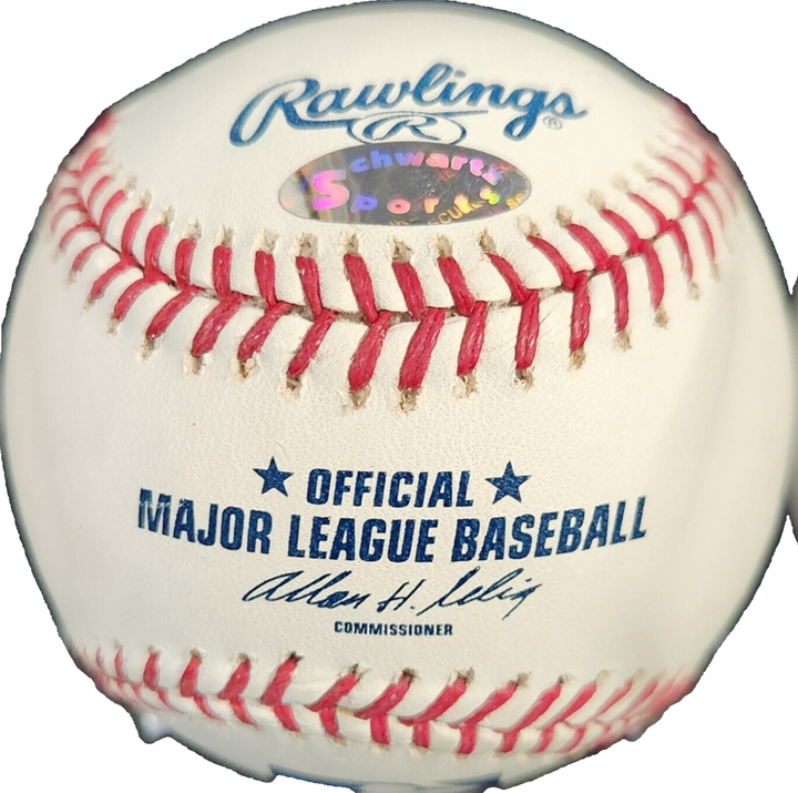 Brooks Robinson Ernie Banks Duke Snider Autographed OML Baseball HOF