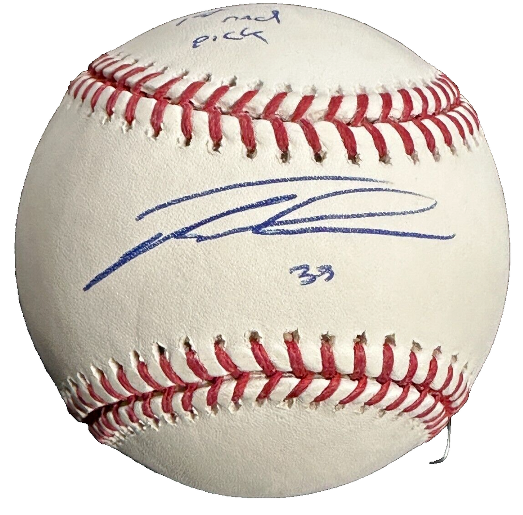 Triston Casas Autographed Official Major League Baseball W/ 2018 1st Round Pick