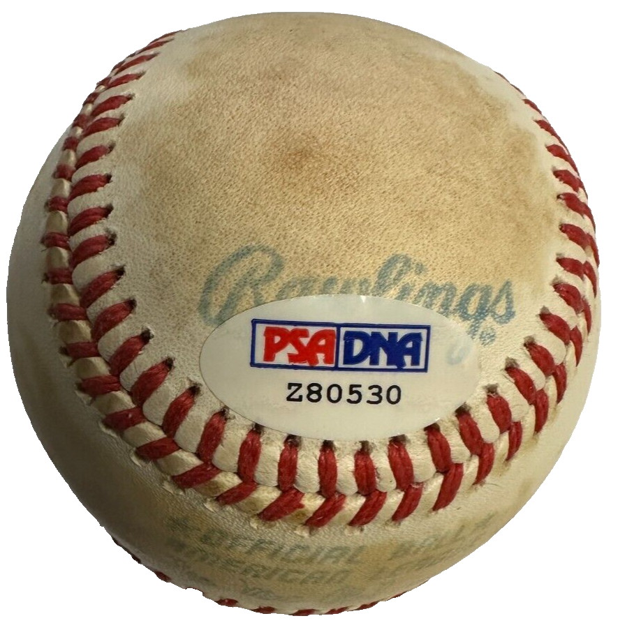 Jackie Gutierrez Autographed Official American League Baseball PSA/DNA Red Sox